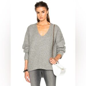 Acne Studios Deborah Deep V Neck Sweater Size XS